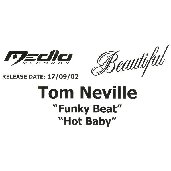 Tom Neville : Funky Beat / Hot Baby (12", Promo, W/Lbl)