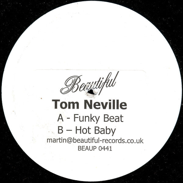 Tom Neville : Funky Beat / Hot Baby (12", Promo, W/Lbl)