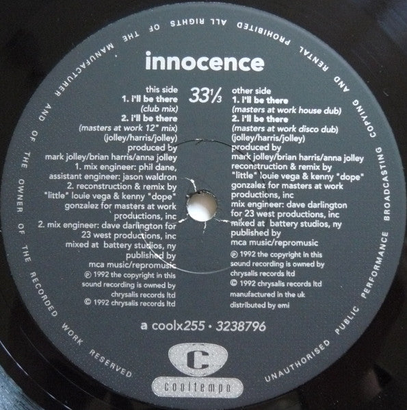 Innocence : I'll Be There (12")