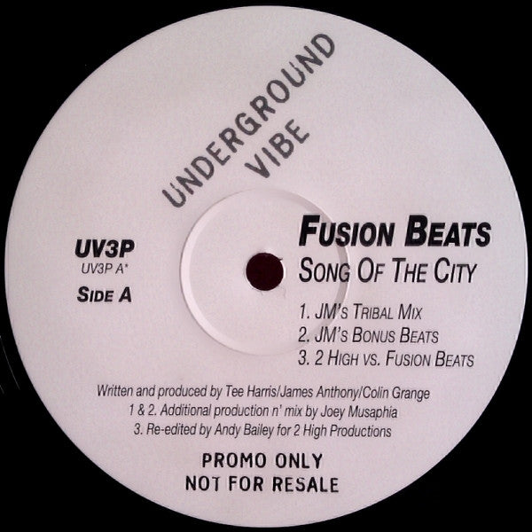 Fusion Beats : Song Of The City (12", Promo)