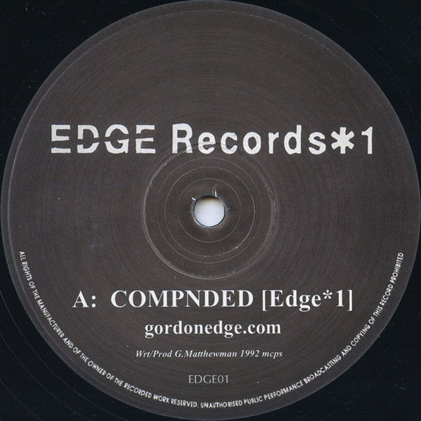 DJ Edge : *1 (12", Ltd)