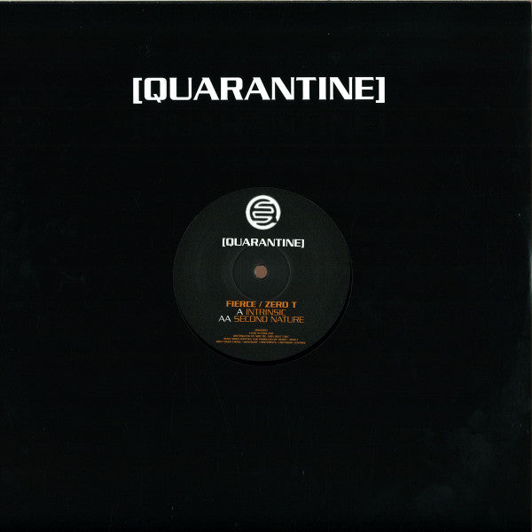 Fierce / Zero Tolerance : Intrinsic / Second Nature (12")