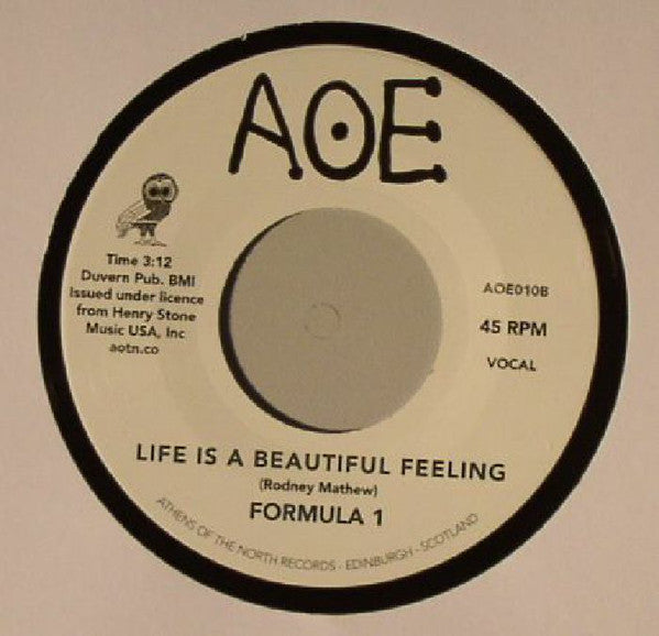 Formula 1 (8) : Walking With My Eyes Closed (7", Single, RE)