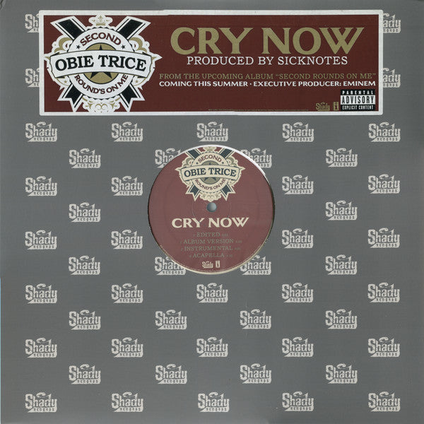 Obie Trice : Cry Now (12", Single, Promo)