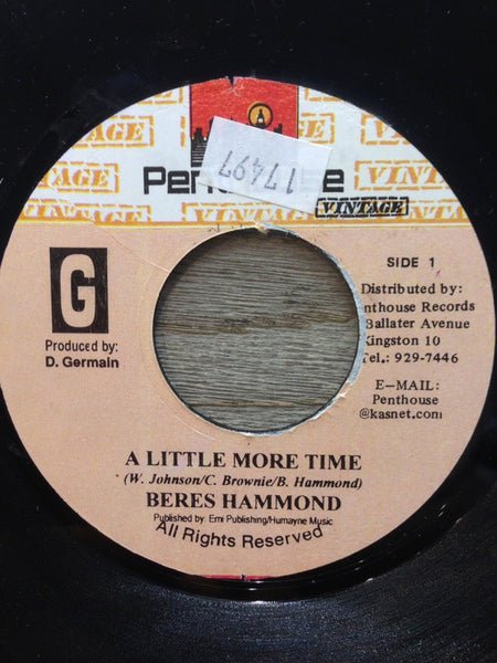 Beres Hammond : A Little More Time (7")