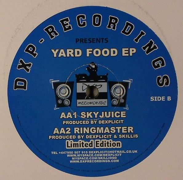 D'Explicit : Yard Food EP (12", EP, Ltd)