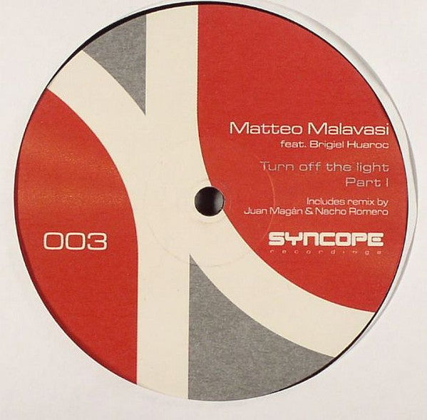 Matteo Malavasi : Turn Off The Light (Part I) (12", Maxi)