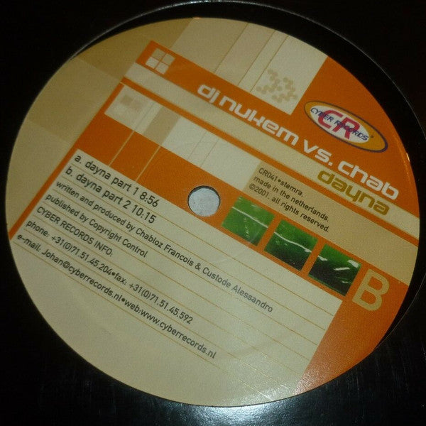 DJ Nukem Vs. Chab : Dayna (12")