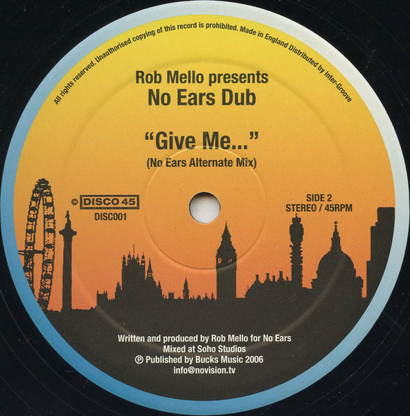 Rob Mello : No Ears Dub (12")