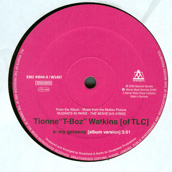 T-Boz : My Getaway (12")