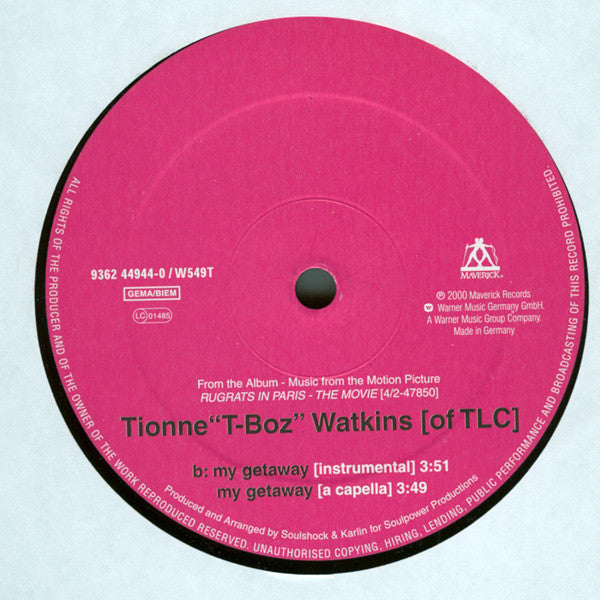 T-Boz : My Getaway (12")
