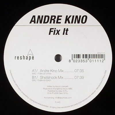 Andre Kino : Fix It (12")