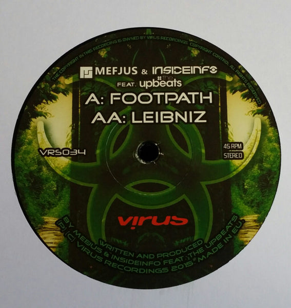 Mefjus & Insideinfo Feat. The Upbeats : Footpath / Leibniz (12")