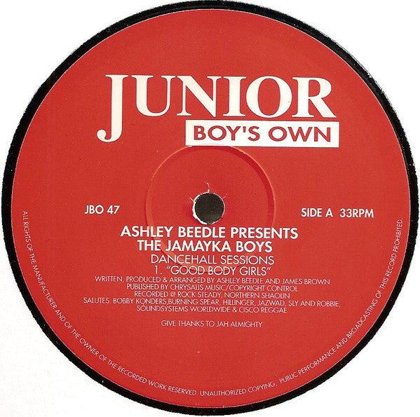 Ashley Beedle Presents The Jamayka Boys : Dancehall Sessions (12")