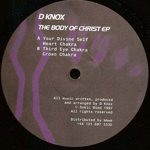 D-Knox : The Body Of Christ EP (12", EP, Ltd)