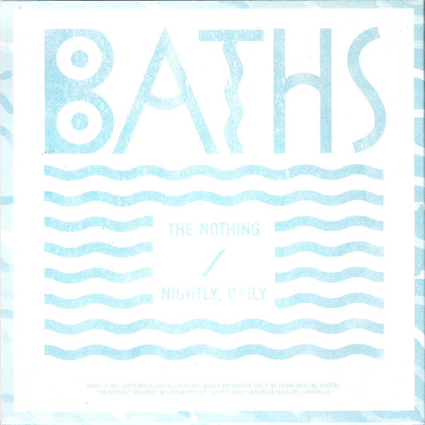 Baths : The Nothing (7", Ltd, Bla)