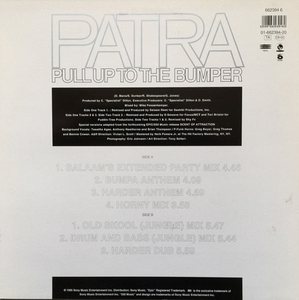 Patra : Pull Up To The Bumper (12")