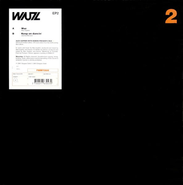 WUZ : Wuz / Keep On Dancin' (10", Advance, EP, Ltd)