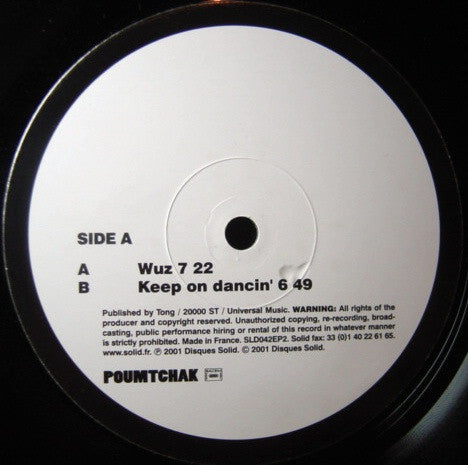 WUZ : Wuz / Keep On Dancin' (10", Advance, EP, Ltd)