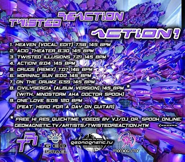 Twisted Reaction : Action! (CD, Album)