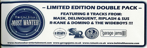 Various : Bassline: Most Wanted Vol.1 (2x12")
