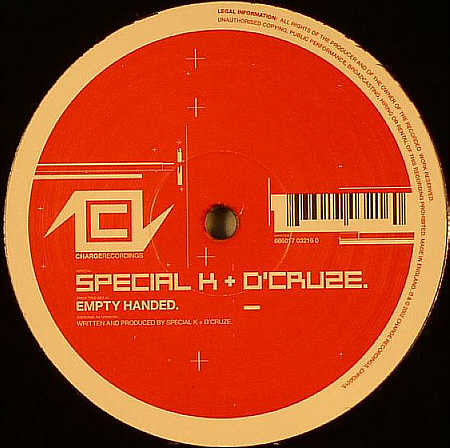 Special K & D'Cruze : Empty Handed / Paste (12")