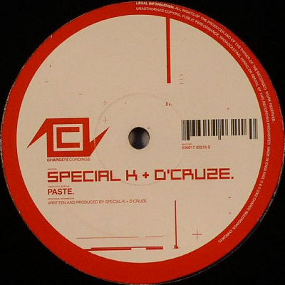 Special K & D'Cruze : Empty Handed / Paste (12")