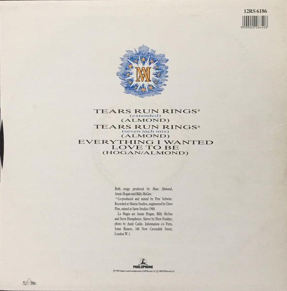 Marc Almond : Tears Run Rings (12", S/Sided, Etch)