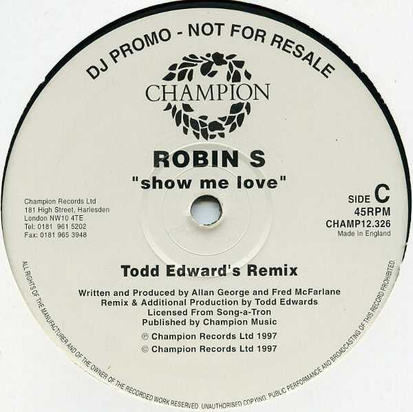 Robin S. : Show Me Love (2x12", Promo)