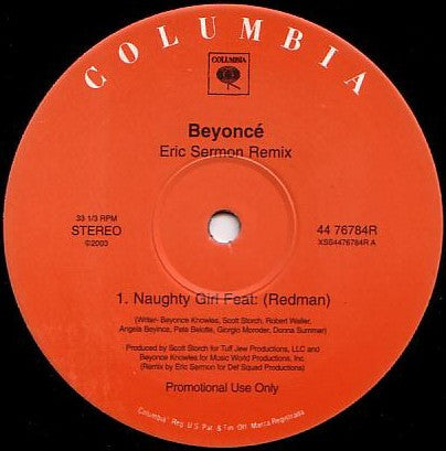 Beyoncé : Naughty Girl (Remix) (12")