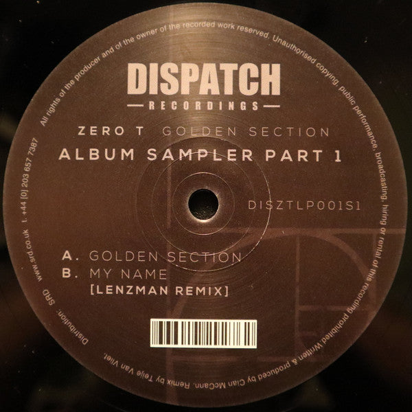 Zero Tolerance : Golden Section Album Sampler 1 (12", Smplr)