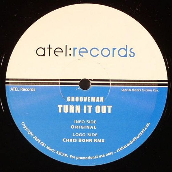 Groove Man : Turn It Out (12")