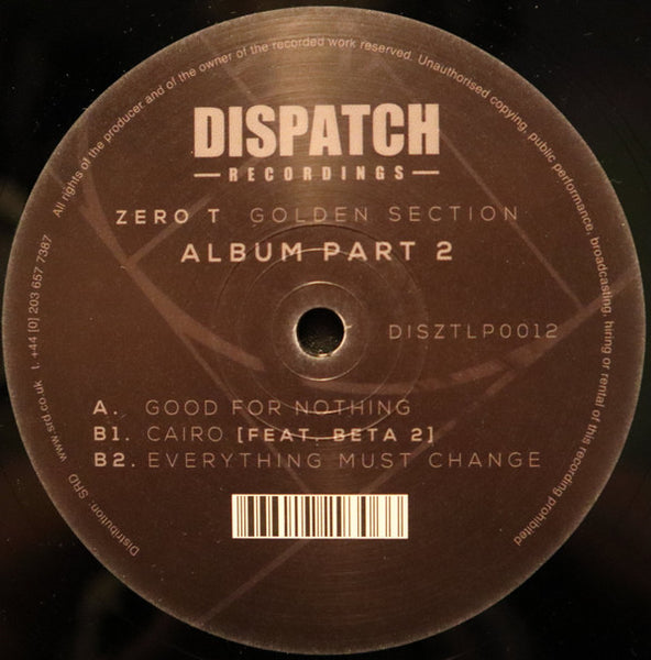 Zero Tolerance : Golden Section Part 2 (12", Album)