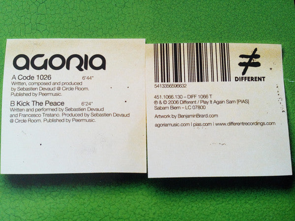 Agoria : Code 1026 (12")