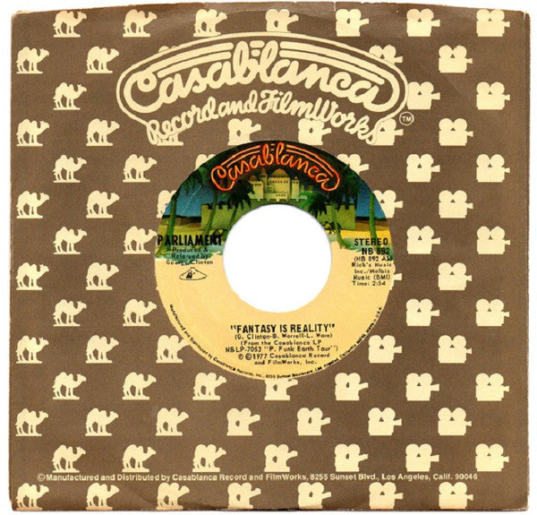Parliament : Fantasy Is Reality (7", Single, San)