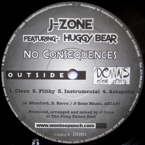 Willus Drummond vs J-Zone : L.A. Vacation / No Consequences (12")