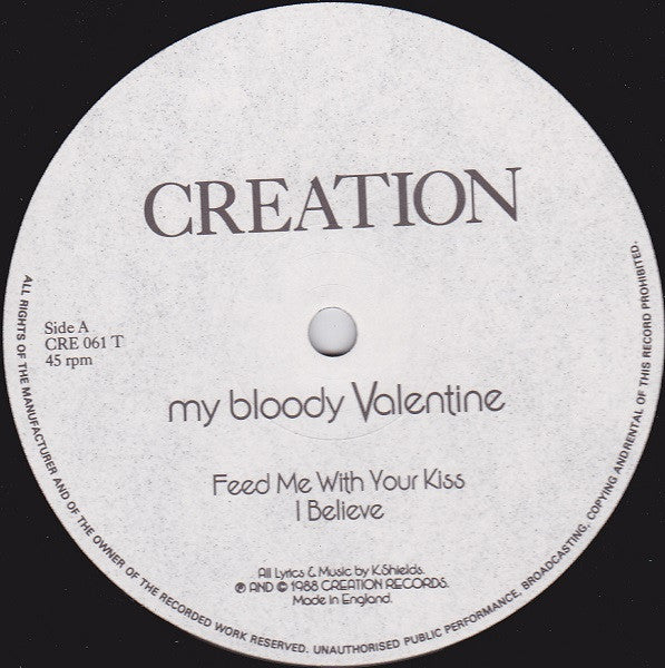 My Bloody Valentine : Feed Me With Your Kiss (12", EP)