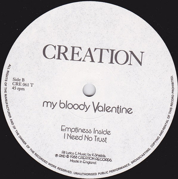 My Bloody Valentine : Feed Me With Your Kiss (12", EP)
