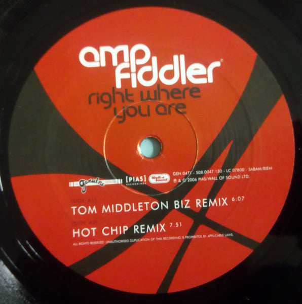 Amp Fiddler : Right Where You Are (12")