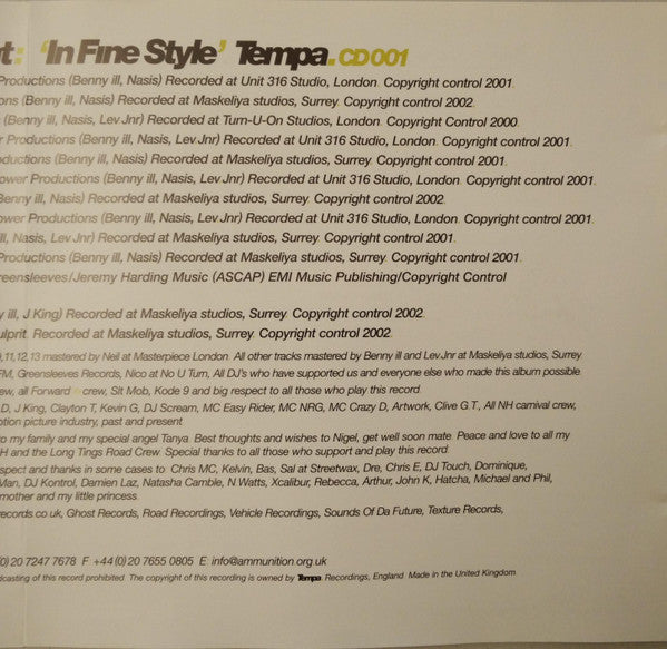 Horsepower Productions : In Fine Style (CD)