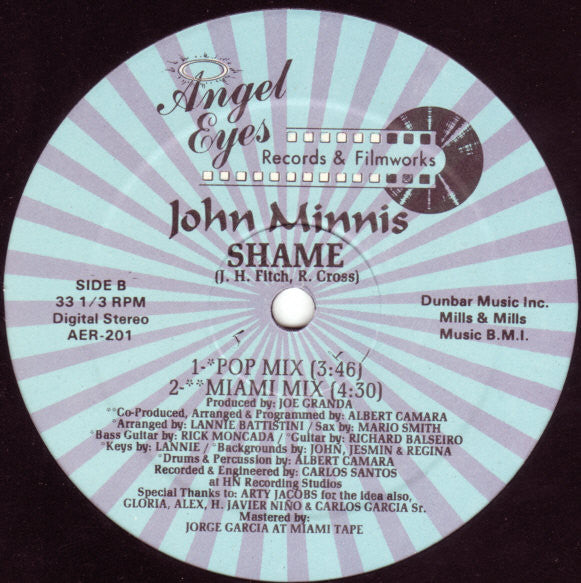 John Minnis : Shame (12")