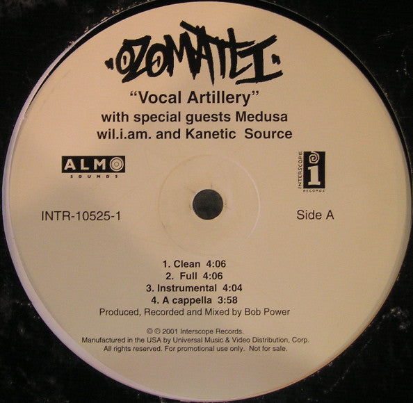 Ozomatli : Vocal Artillery (12", Promo)