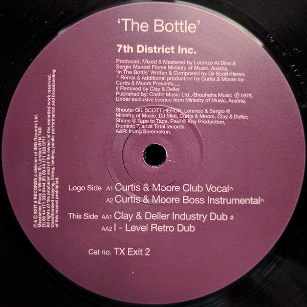 7th District Inc. : The Bottle (12")