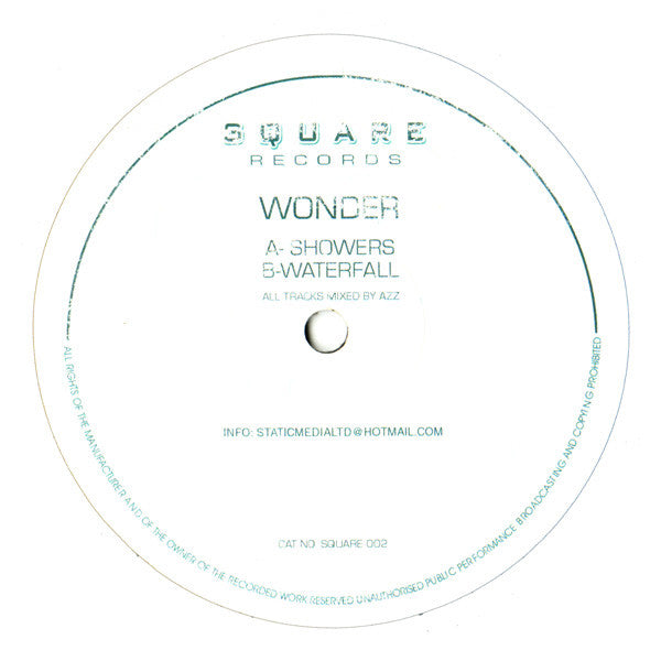 DJ Wonder : Shower (12")