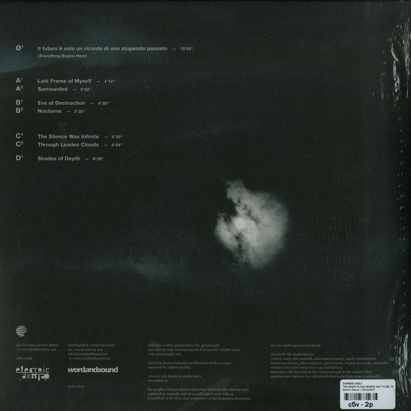 Giorgio Gigli : The Right Place Where Not To Be (2x12" + 12", S/Sided + Album, Ltd)
