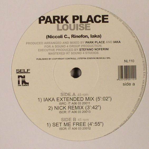Park Place : Louise (12")