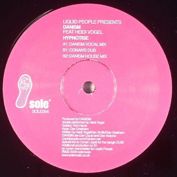 Liquid People Presents Danism : Hypnotise (12")