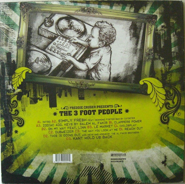 Freddie Cruger Presents The 3 Foot People : 3 Foot High & Rising (2x12", Album)