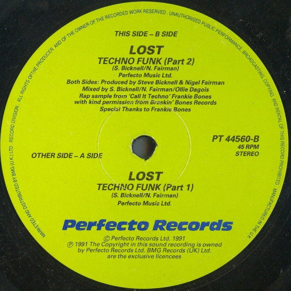 Lost : Techno Funk (12")