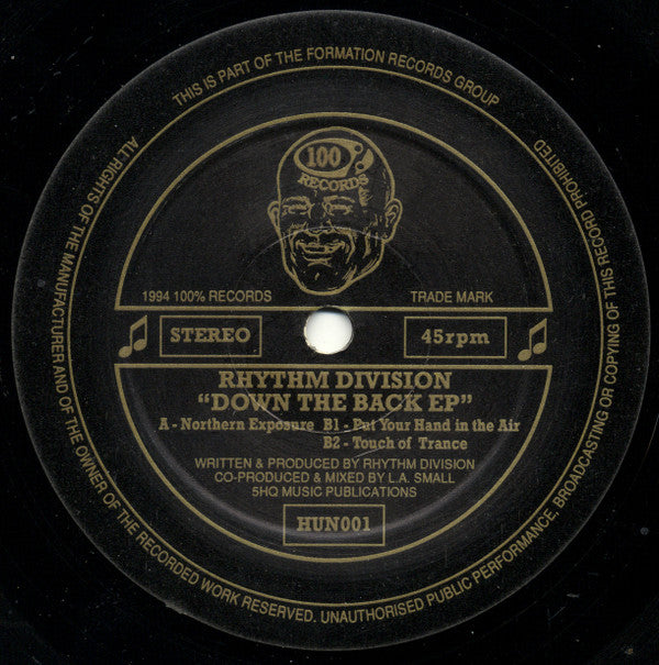Rhythm Division : Down The Back EP (12", EP)